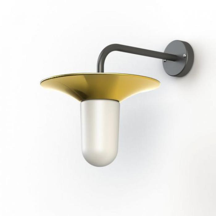 Mattglas messing